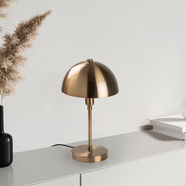 Opviq Lámpara de Mesa de Cuerpo Metálico Color Antiguo